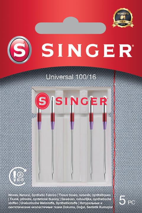 Singer UNIVERSAL Nähmaschinennadel, 100/16, 5er Pack