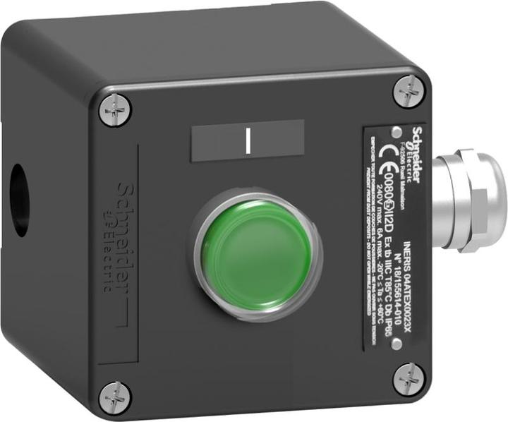 Produktbild Schneider Electric ATEX-TASTERSTATION (METALL) 1 GRÜNER XAWF100EX