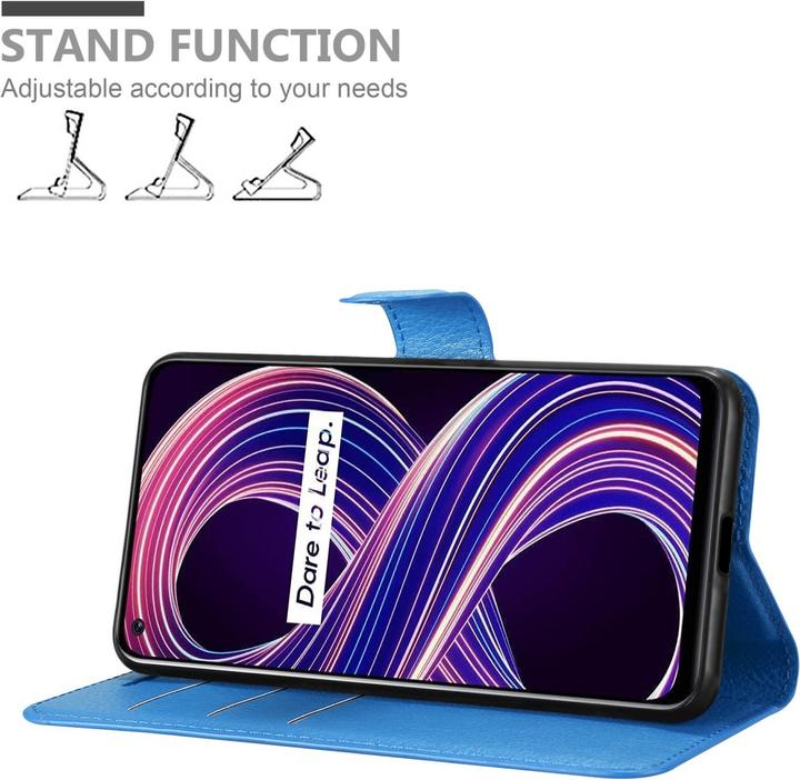 Produktbild Cadorabo Book Stand Hülle für Realme 8 5G / V13 / Q3 / Q3i / Narzo 30 5G (Realme Narzo 30 5G, Realme V13, Realme Q3i 5G)