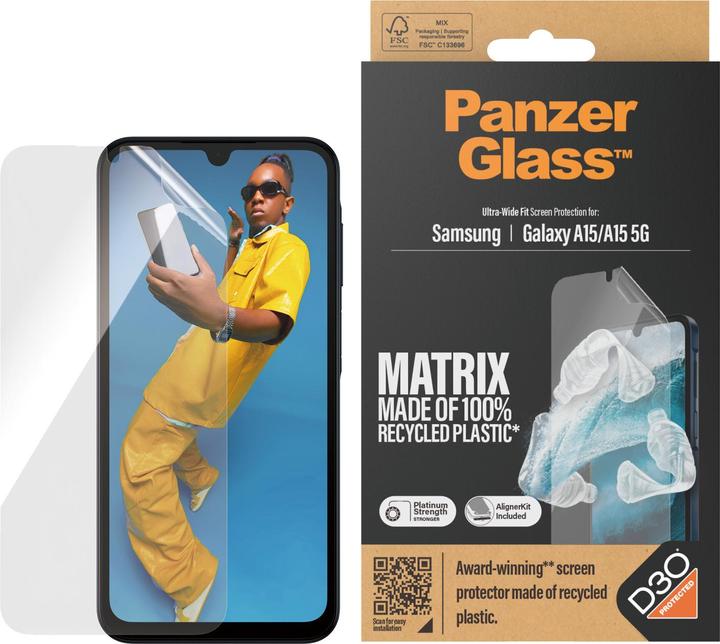 Actual product image PanzerGlass Matrix (1 Piece, Samsung Galaxy A15 5G, Samsung Galaxy A15)