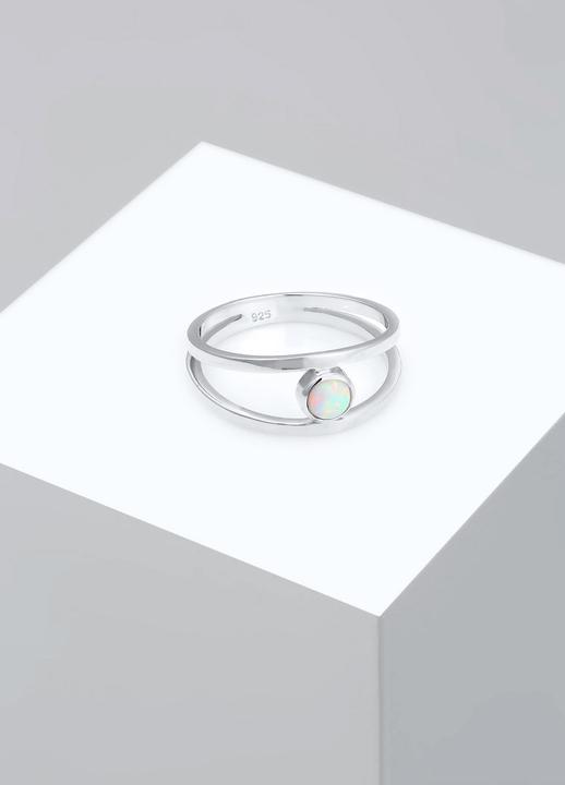 Produktbild Elli Bandring Zweireihig Synthetischer Opal (52, 925 Silber)