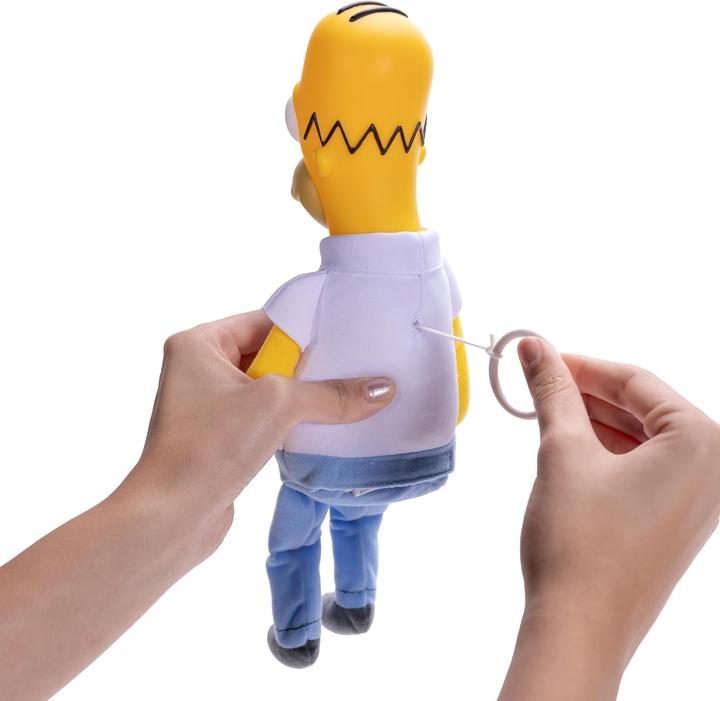 Actual product image Jakks Pacific Simpsons plush figure talking Homer 33 cm *English version* (33 cm)