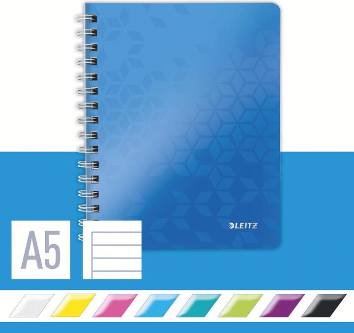 Produktbild Leitz Spiralbuch WOW (A5, Liniert, Weicher Einband)
