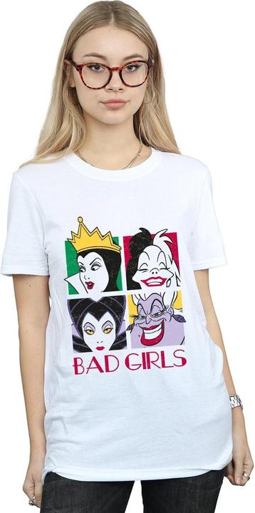 Image du produit Disney Femme/Les femmes Villains - T-shirt boyfriend en coton (L)