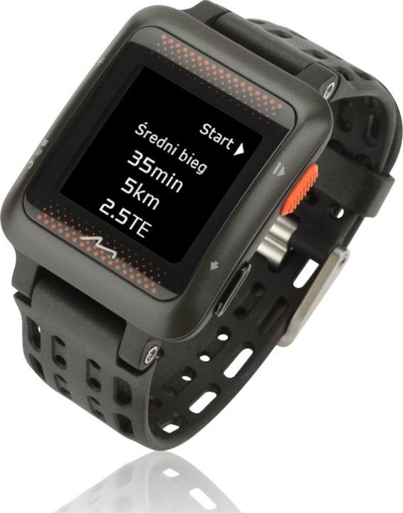 Actual product image Mio MiVia Run 350 Bluetooth Zwart, Oranje sport horloge