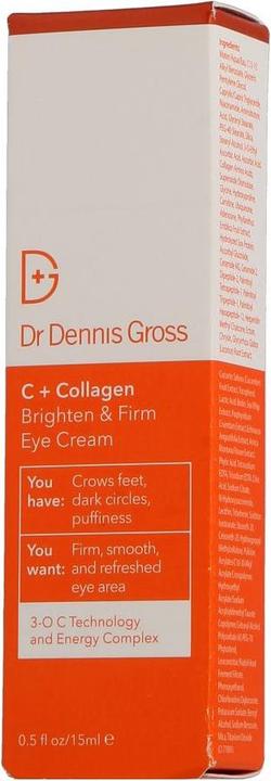 Nutritional values and ingredients Dr Dennis Gross C+Collagen Brighten & Firm Eye Cream (Crème, 15 ml)
