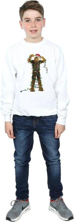 Actual product image Star Wars Boys Chewbacca Christmas Lights Sweatshirt (152, 158)