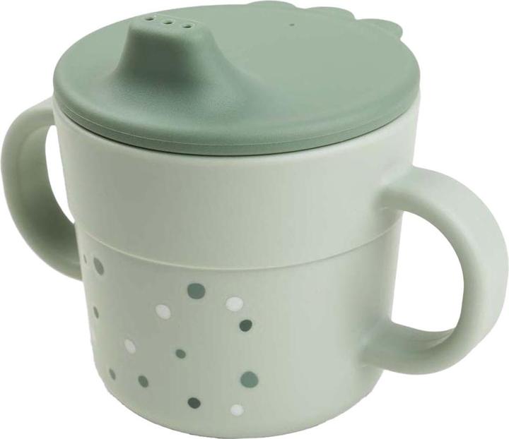 Actual product image Done by Deer Trinklernbecher Foodie Happy dots Grün