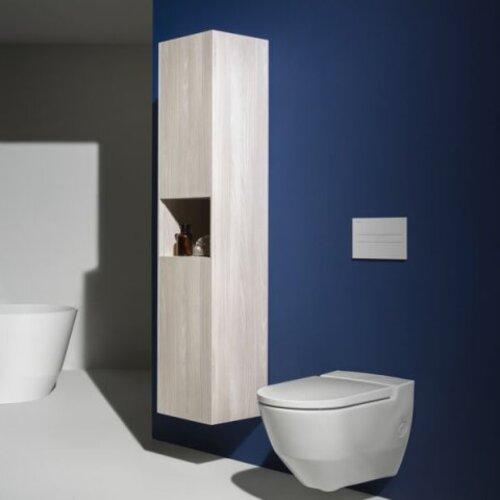Produktbild Laufen Wand-Dusch-WC CLEANET NAVIA tief 4,5/3 l spülrandl 370x580mm we matt