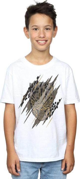 Produktbild Jungen Black Panther Gold Head TShirt (152, 158)