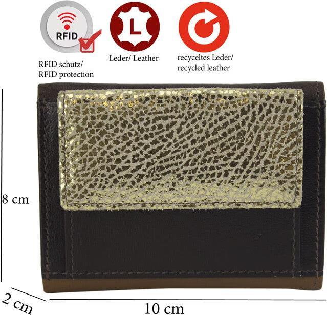 Produktbild Sunsa Portemonnaie RFID Leder Recycelt Small No.2