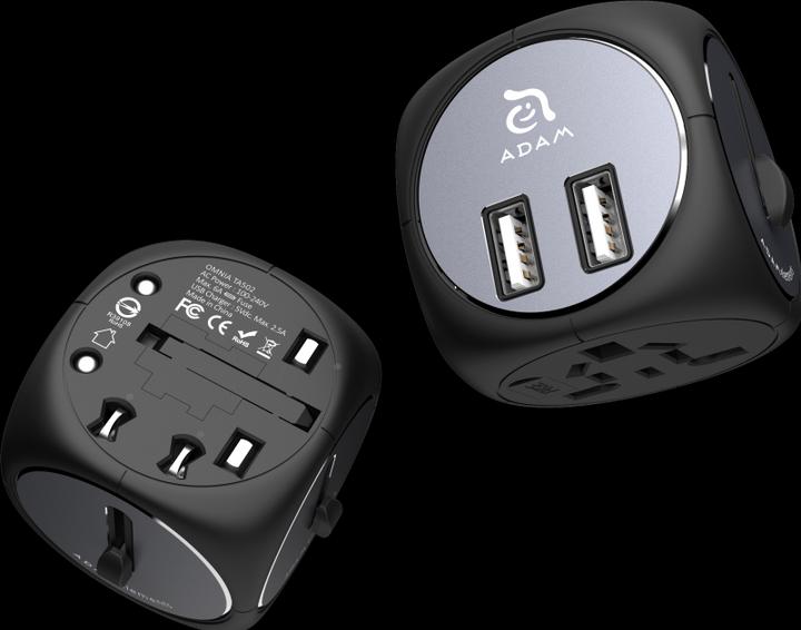 Immagine prodotto Adam Elements OMNIA TA502 - Adattatore da viaggio, nero/grigio