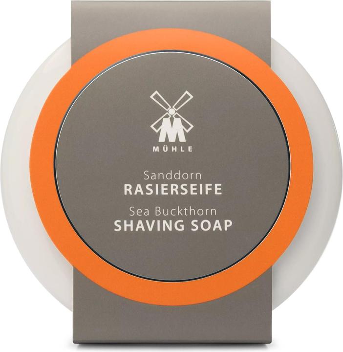 Produktbild Mühle Rasierseife Sanddorn in Porzellanschale (65 ml, Rasierseife)