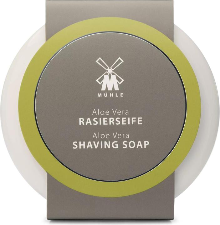 Mühle Rasierseife Aloe Vera in Porzellanschale (65 ml, Rasierseife)