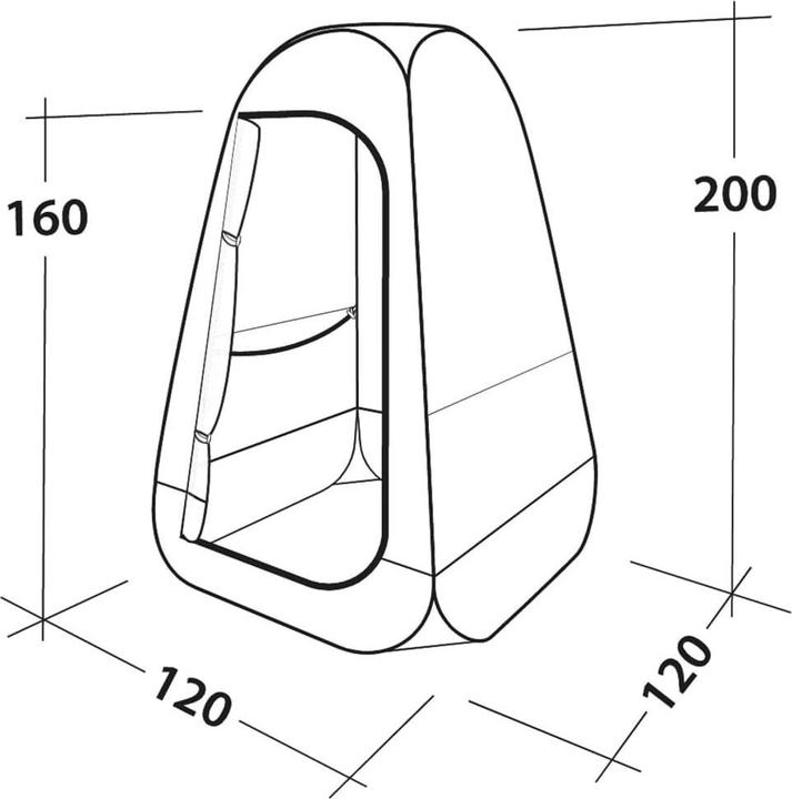 Actual product image Easy Camp Little Loo Tent (Pitching tent, 2.50 kg, 1 person)