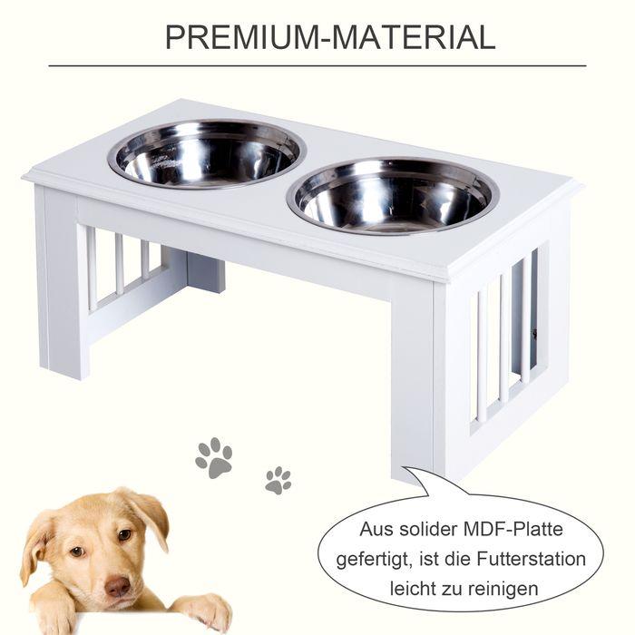 Immagine prodotto Swisshandel24 Ciotola per cani rialzata, ciotola per cibo, ciotole in acciaio inox, ciotola per cibo per animali (2 l)