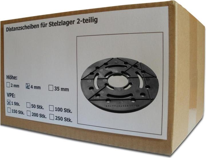 Sanpro Distanzscheibe für Stelzlager 2-teilig, Höhe 4 mm