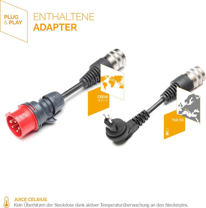 Actual product image Juice Technology Juice Booster 3 air Swiss Basic Set (Type 2, 11 kW, 16 A, CEE16 red)
