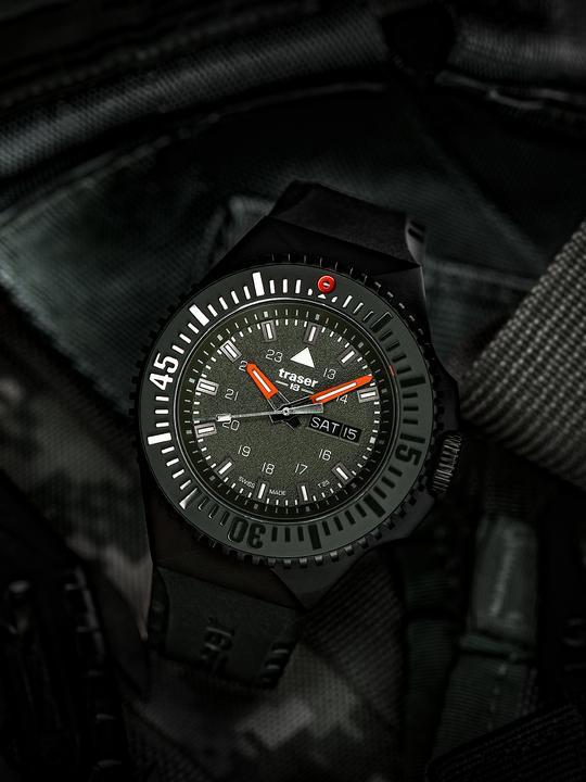 Actual product image Traser P69 Black Stealth (Diving watch, 46 mm)