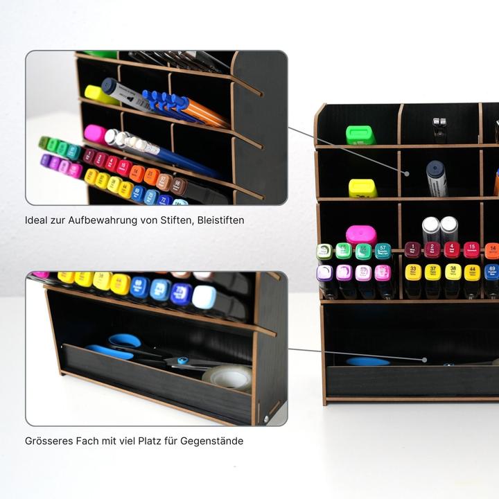 Actual product image Hermex Pen Desk-Organizer