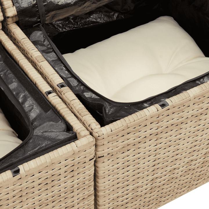 Immagine prodotto VidaXL Set da salotto da giardino da 10 pezzi con cuscini