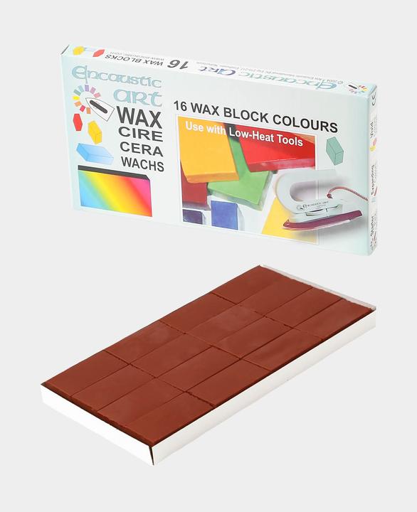 Produktbild Hobbyring Encaustic Wachsblöcke 16er Set, ockergelb