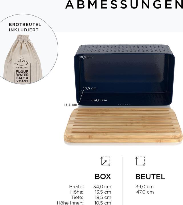 Image du produit Lars Nysøm Boîte à pain avec planche à découper Glaede