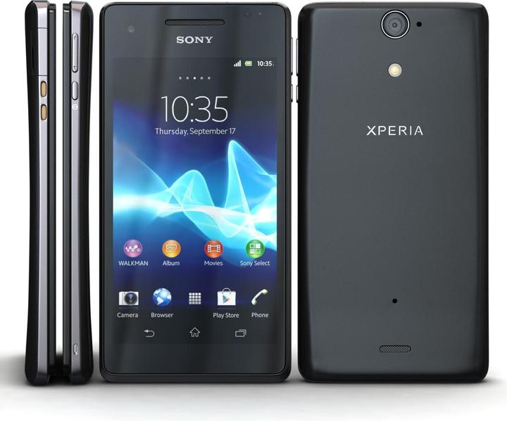 Actual product image Sony Xperia V (8 GB, Black, 4.30", 13 Mpx, 4G)