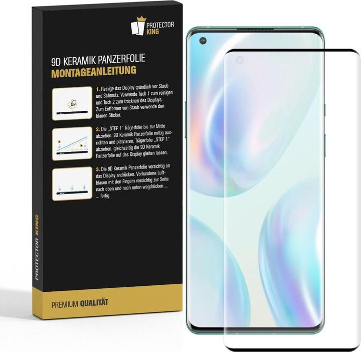 Produktbild Protectorking 3x Ceramic-Glass Full Cover HD Klar (3 Stück, Oneplus 8)