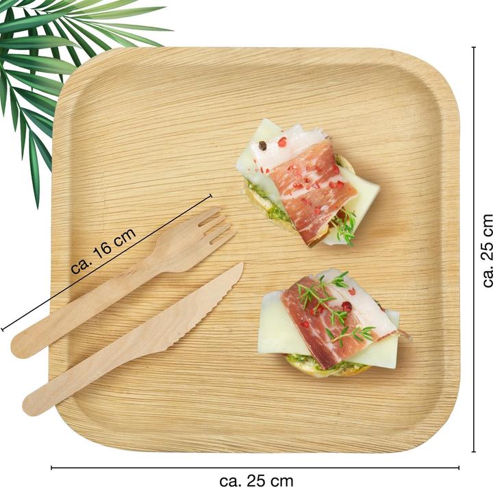 Image du produit Moritz & Moritz Vaisselle en feuille de palmier (25 x)