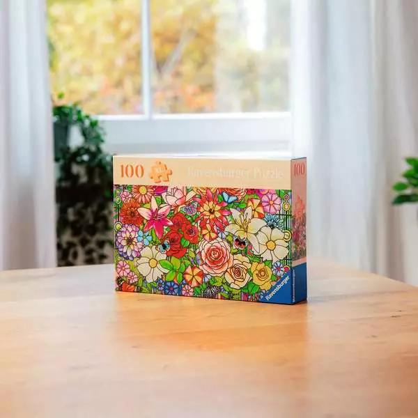 Image du produit Ravensburger Puzzle 12001364 - Fenêtre fleurie - Puzzle pour les personnes âgées et les seniors, avec 100 (100 pièces)