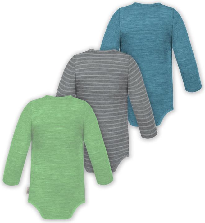 Immagine prodotto Normani Confezione da 3 pezzi di body a maniche lunghe in merino per bambino e bambina - 9355 (44)