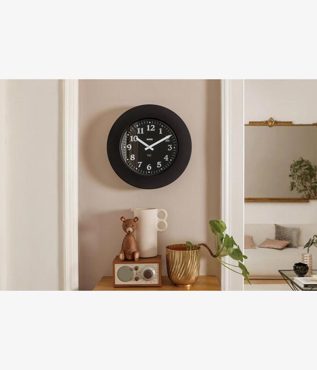 Produktbild Alessi Wanduhr schwarz (40 cm)