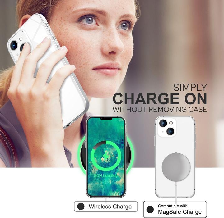 Actual product image Nalia Clear Transparent Silicone Sleeve (Apple iPhone 14 Plus)