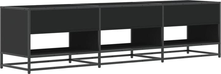Actual product image VidaXL TV cabinet Lowboard TV cabinet TV table black wood-based material (180 x 40 x 46 cm)