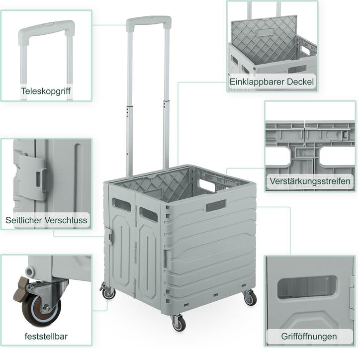 Image du produit Relaxdays Chariot-de-courses