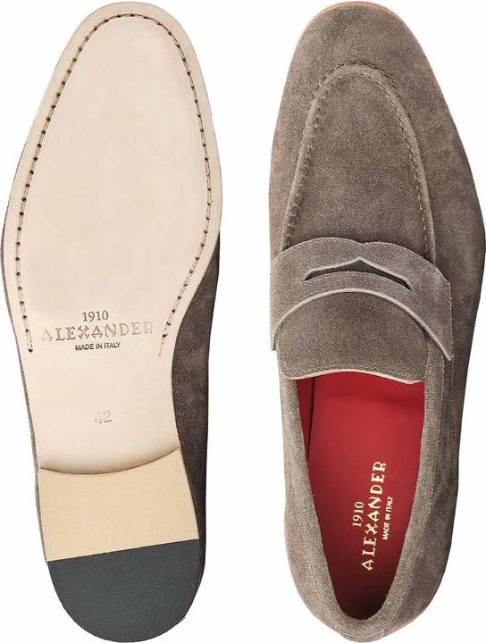 Produktbild Alexander 1910 Cannes Moccasin - Brown Suede (45)