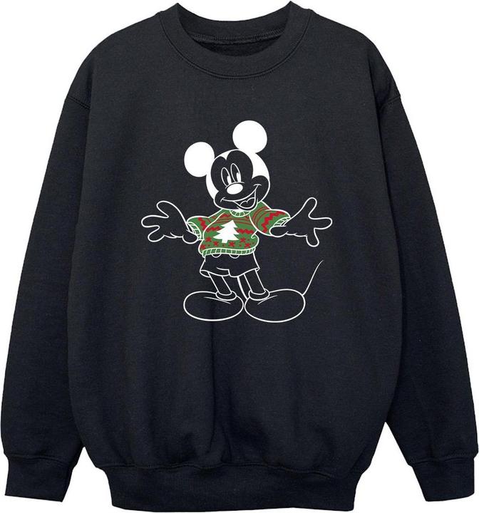 Disney Mickey Mouse Christmas Jumper Sweatshirt Jungen (104)