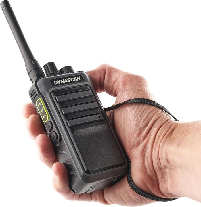 Actual product image Dynascan Radio PMR 446 portable PNI, 446 MHz, 8 CH, VOX, scrambler, 1750 mAh, hidden display
