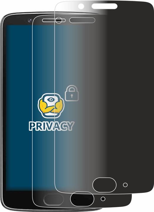 Produktbild BROTECT Sichtschutzfolie Anti-Spy Privacy Folie Blaulicht-Schutz (2 Stück, Motorola Moto G5)