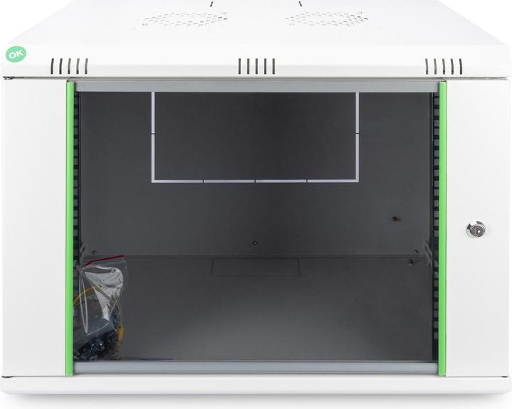 Produktbild Digitus 48,3cm 19Zoll Wandschrank 9HE SoHoline RAL7035 grau ohne Boden 505mmx600mmx450mm (9 HE, 19 Zoll Rack)