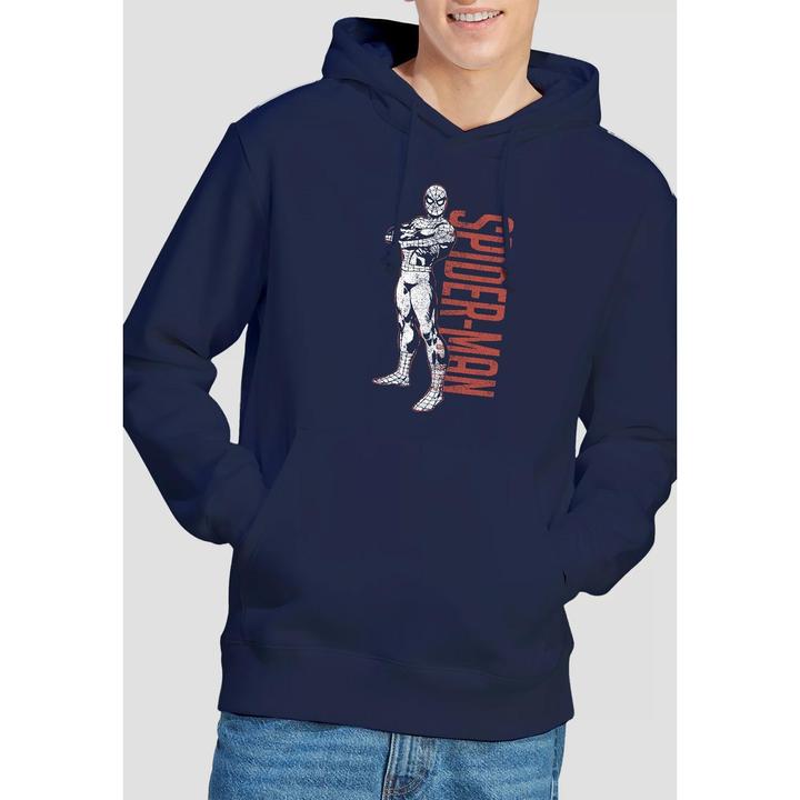 Actual product image Spiderman Mens Hero Stance Hoodie (L)