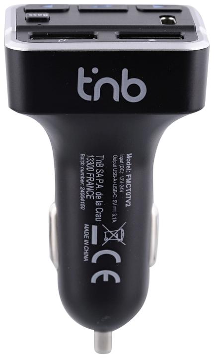 Image du produit T'nB TNB FMCT07V2 3 in 1 Bluetooth FM transmitter