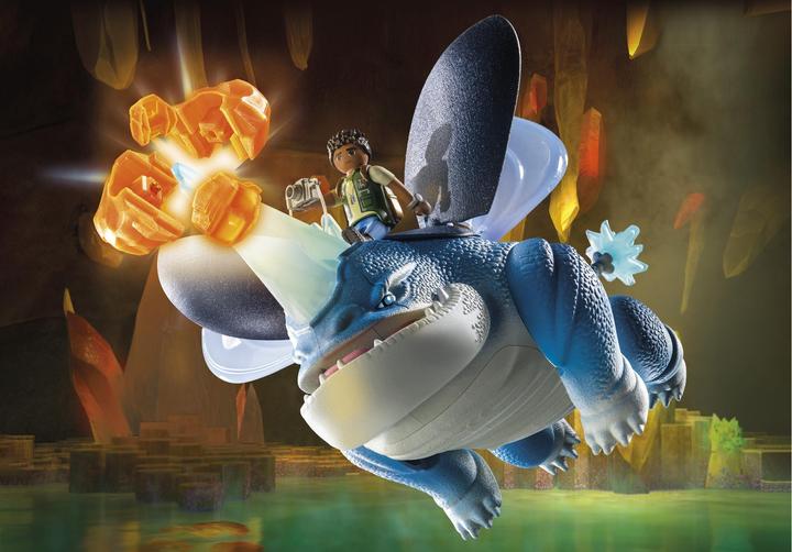 Immagine prodotto Playmobil Draghi: I Nove Regni - Plowhorn & D'Angelo (71082, Draghi Playmobil)