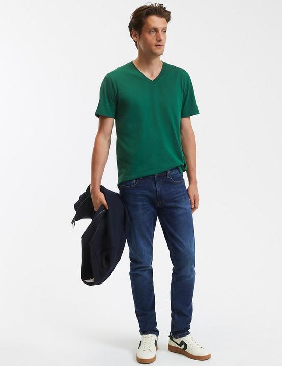 Image du produit La Redoute Collections T-shirt avec col en V (3XL)