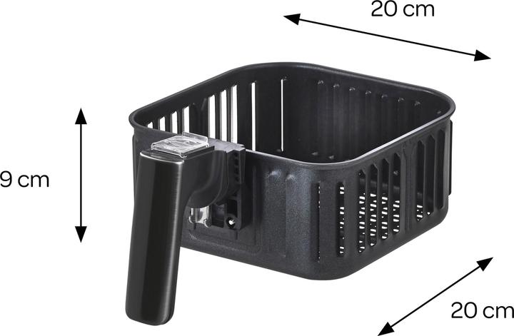 Actual product image Inventum GF350HLDB - Hot air fryer - Inhoud 3,5 litre - Zwart/RVS
