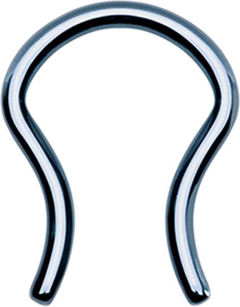 Image du produit Star Piercing Micro Septum Ring bleu clair avec revêtement en titane (sans laiton, Acier chirurgical 316L)
