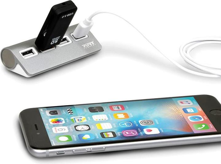 Actual product image Port Designs USB Hub 4 S 2.0 (USB-A, 4 Ports)