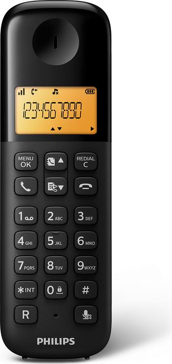 Immagine prodotto Philips Telefono senza fili D1601B/34 1,6 300 mAh GAP Nero