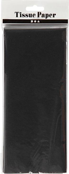 Produktbild Creativ Company Seidenpapier Schwarz 10 Blatt 14 gr, 50x70cm (14 g/m², 10 x)